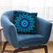 Mandala Seamless Green Throw Pillow By Andrea Haase