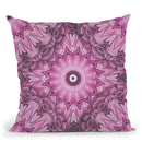 Mandala Seamless Pink Throw Pillow By Andrea Haase