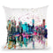 Manhattan Skyline Throw Pillow By Andrea Haase
