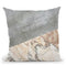 Marble And Concrete Peach Throw Pillow By Andrea Haase