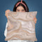 Marble Apricot Throw Pillow By Andrea Haase