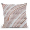 Marble Peach Pink Throw Pillow By Andrea Haase