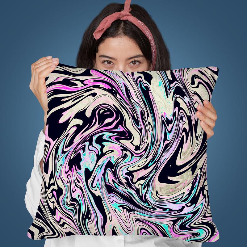 Marble Throw Pillow By Andrea Haase