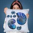 Maritim Blue Throw Pillow By Andrea Haase