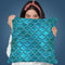 Mermaid Blue I Throw Pillow By Andrea Haase