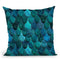 Mermaid Blue Ii Throw Pillow By Andrea Haase