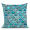 Mermaid Blue Iii Throw Pillow By Andrea Haase