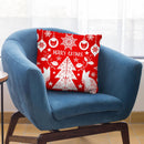 Merry Catmas Red Ii Throw Pillow By Andrea Haase