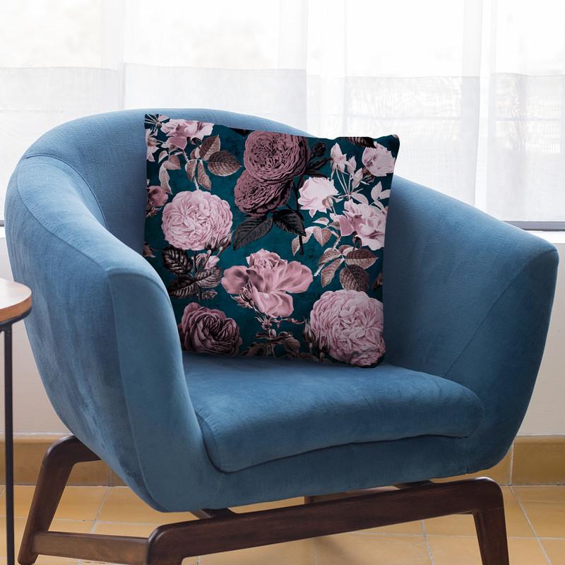 Moody Flowers I Throw Pillow By Andrea Haase