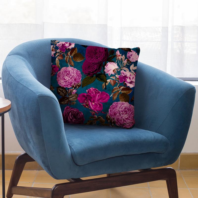 Moody Flowers Throw Pillow By Andrea Haase
