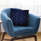Moon Pattern Blue Gold Throw Pillow By Andrea Haase