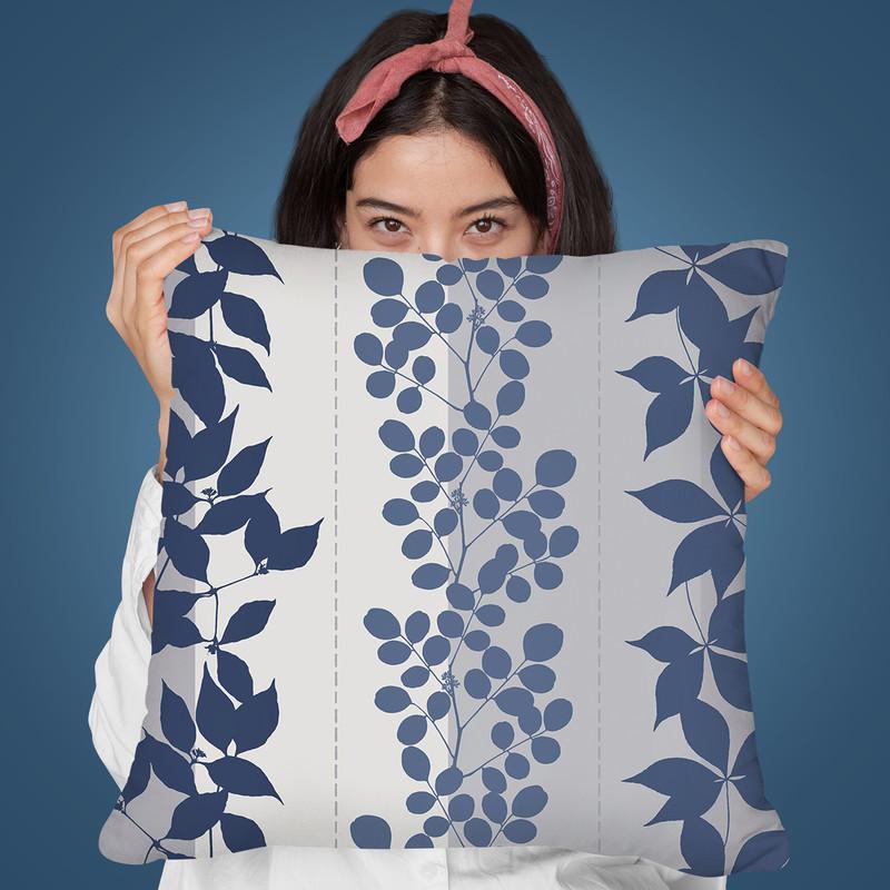 Neutral Leaf Throw Pillow By Andrea Haase