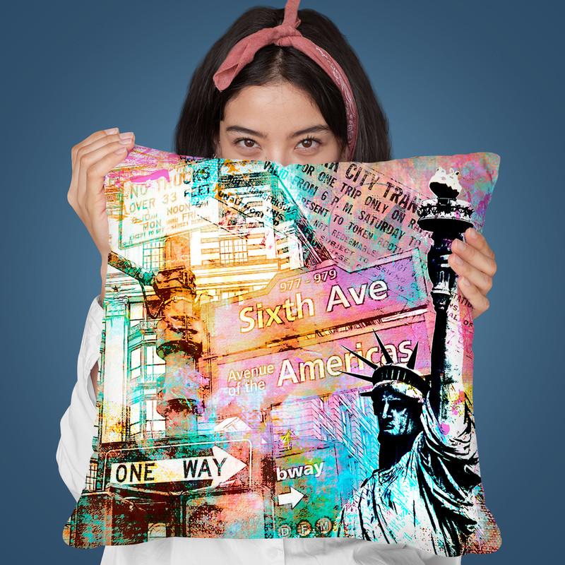New York City Throw Pillow By Andrea Haase