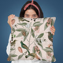 Nostalgic Bird Pattern Ii Throw Pillow By Andrea Haase