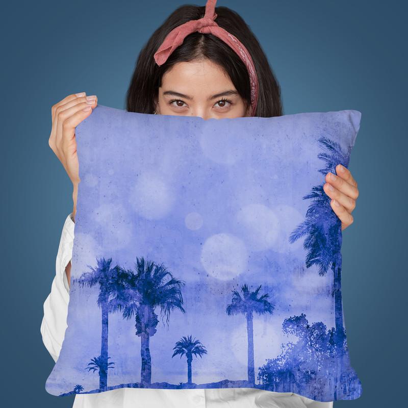 Oasis Blue Throw Pillow By Andrea Haase