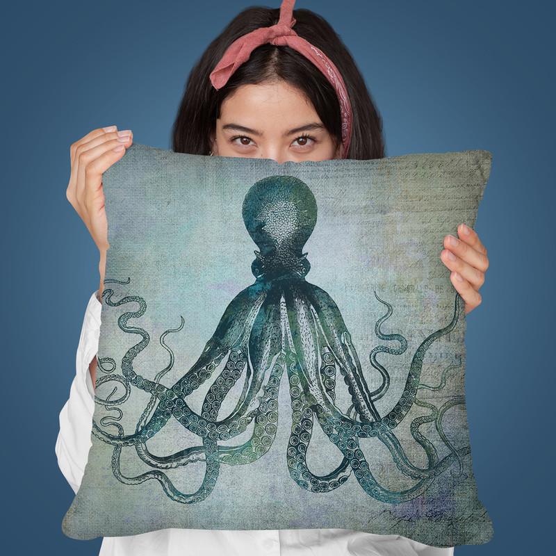 Octopus I Throw Pillow By Andrea Haase