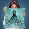 Octopus Teal Throw Pillow By Andrea Haase