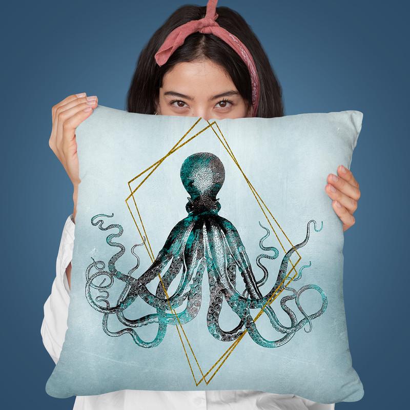Octopus Throw Pillow By Andrea Haase