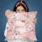 Old Letters Pink Throw Pillow By Andrea Haase