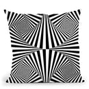 Op Art Black N White Throw Pillow By Andrea Haase