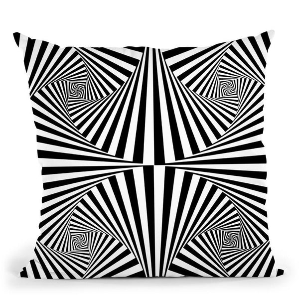 Op Art Black N White Throw Pillow By Andrea Haase