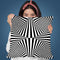 Op Art Black N White Throw Pillow By Andrea Haase