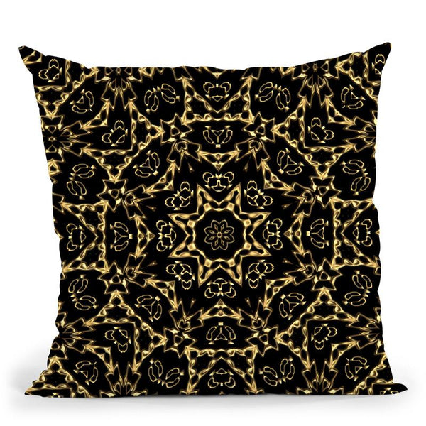 Oriental Ornament Gold Ii Throw Pillow By Andrea Haase