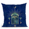 Oriental Palm Tree Square Throw Pillow By Andrea Haase