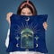 Oriental Palm Tree Square Throw Pillow By Andrea Haase