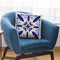 Oriental Tiles Blue Gold Ii Throw Pillow By Andrea Haase