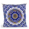 Oriental Tiles Blue Gold Throw Pillow By Andrea Haase