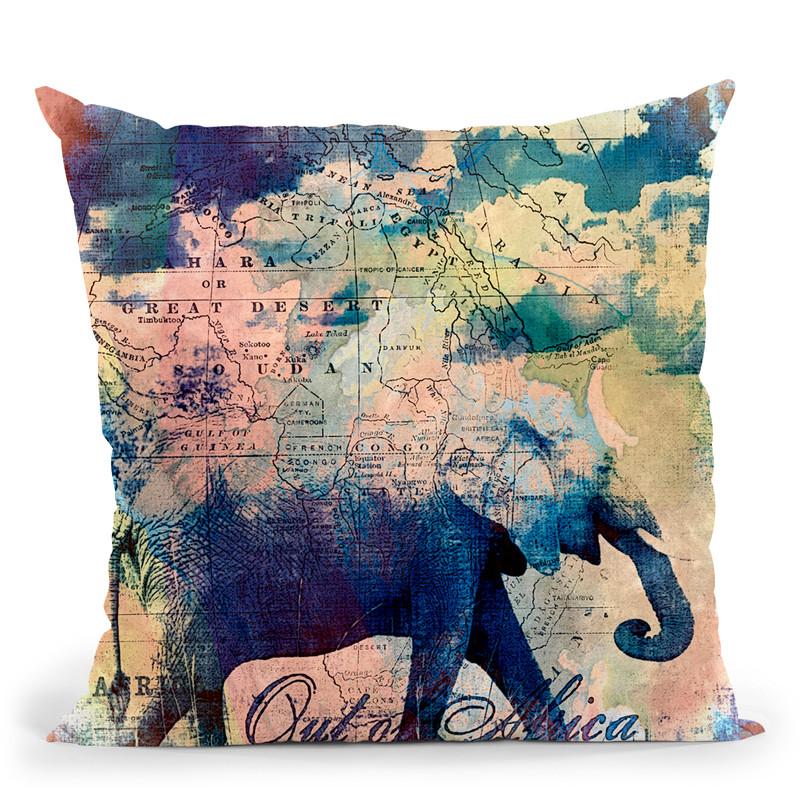 Out Of Africa Throw Pillow By Andrea Haase
