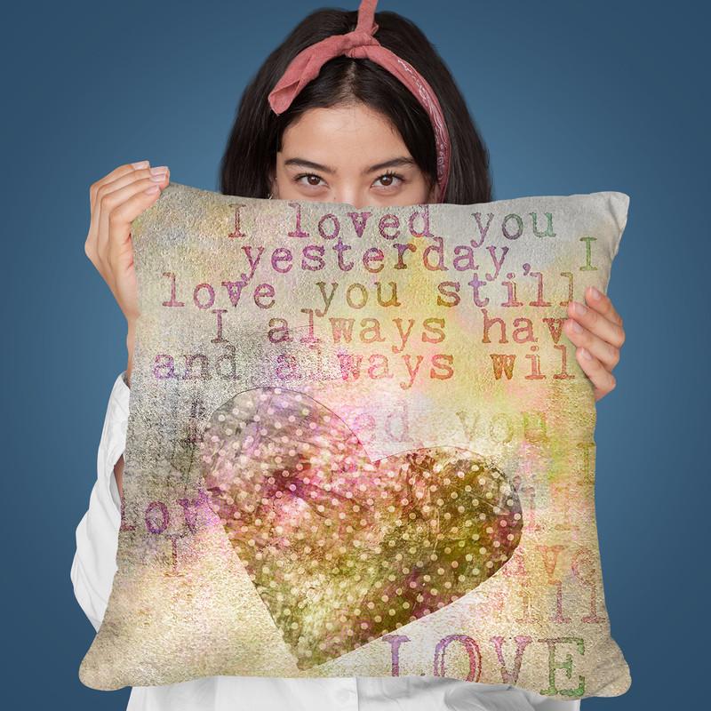 Painted Heart Throw Pillow By Andrea Haase