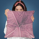 Palm Pink I Throw Pillow By Andrea Haase