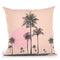 Palm Tree Pink Throw Pillow By Andrea Haase
