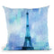 Paris Blue I Throw Pillow By Andrea Haase