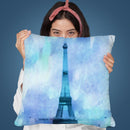 Paris Blue I Throw Pillow By Andrea Haase