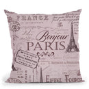Paris Bonjour I Throw Pillow By Andrea Haase