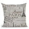 Paris Bonjour Throw Pillow By Andrea Haase