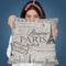 Paris Bonjour Throw Pillow By Andrea Haase