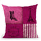 Paris Collage Throw Pillow By Andrea Haase