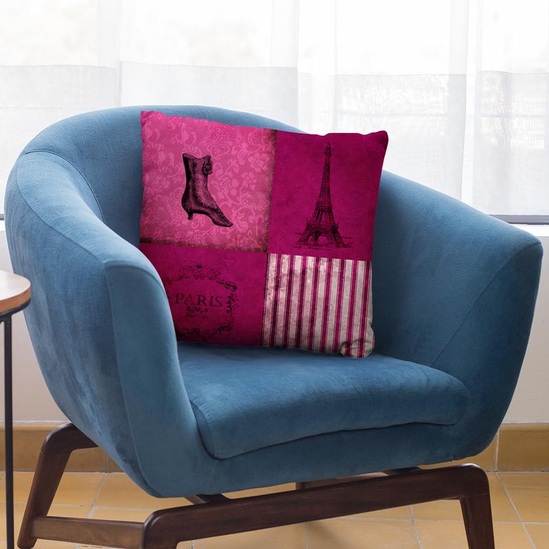 Paris Collage Throw Pillow By Andrea Haase