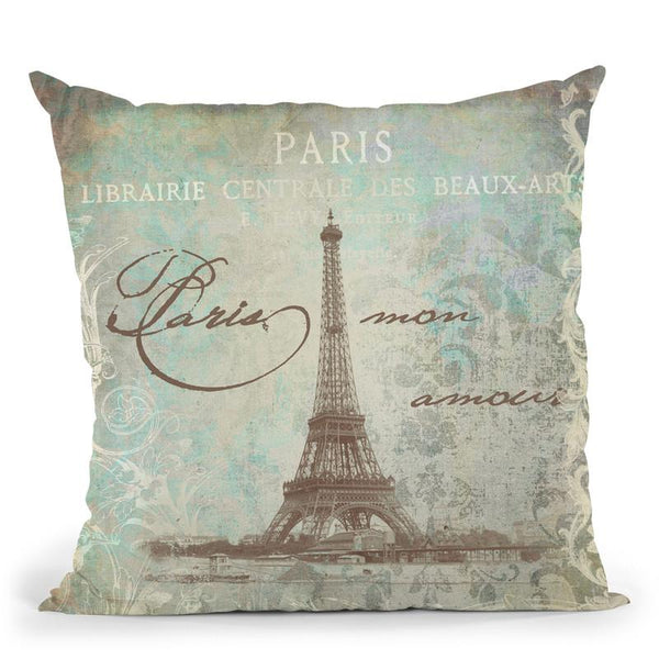 Paris Mon Amour Throw Pillow By Andrea Haase