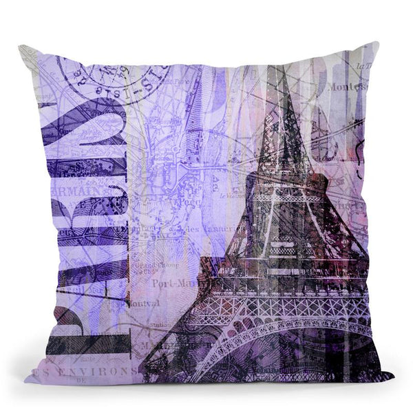 Paris Throw Pillow By Andrea Haase