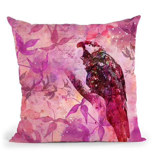 Parrot I Throw Pillow By Andrea Haase