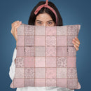 Patchwork Ii Throw Pillow By Andrea Haase