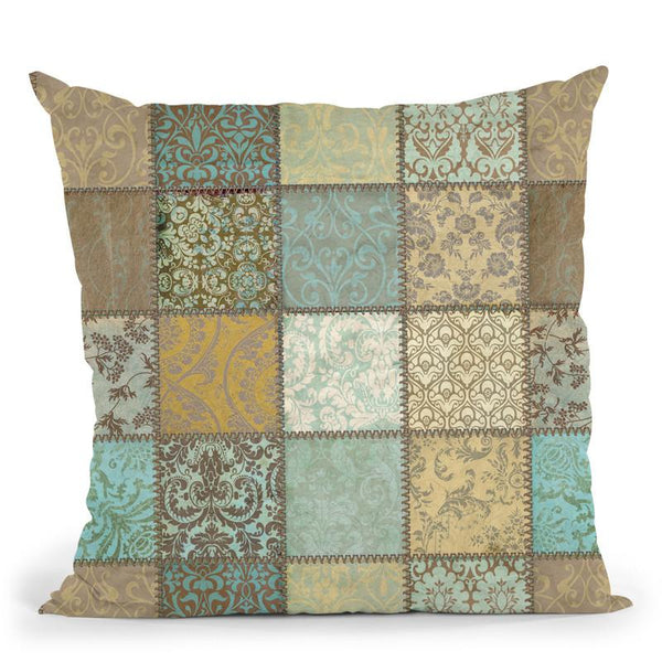 Patchwork Mit Naht Throw Pillow By Andrea Haase