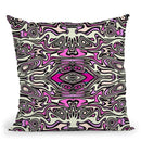 Pattern Pink Throw Pillow By Andrea Haase