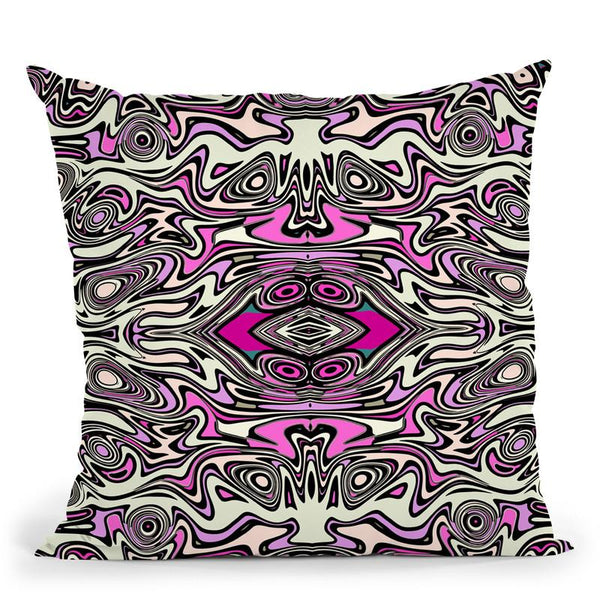 Pattern Pink Throw Pillow By Andrea Haase