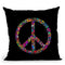 Peace Dot Art Throw Pillow By Andrea Haase
